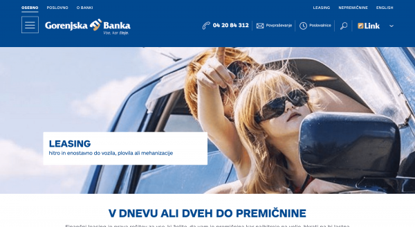 Gorensjka Banka - Leasing