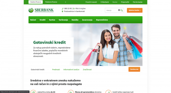 Sberbank -  Gotovinski kredit